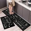 Kitchen Floor Bathroom Mat Anti-slip Laundry Room Mat Bedroom Carpet Living Room Floor Mat