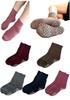 Warm Brushed Pile Socks with Room [NAKAMAJITA] Anti-slip Soles, Warm, 5-pair Set, Women's Socks, Wear, 22-25cm (A Color)