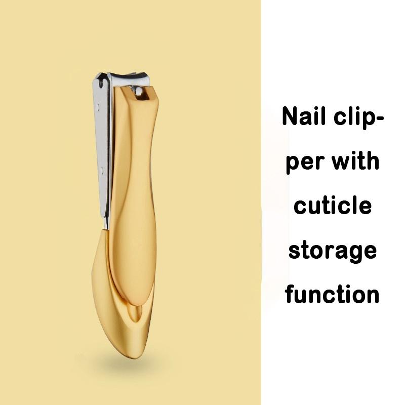 With Antisplash Clippers Nail Professional Storage Boxsharp Stainless Steel Fingernailtoenail Cutterportable Pedicure Manicure Tool