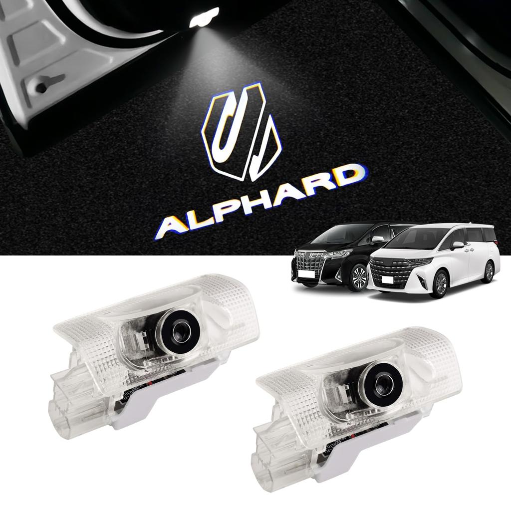 Светодиодные фонари подсветки GIMUYA с лазерным логотипом для Toyota New Alphard серии 40 и серии 30, изготовленные на заказ для оригинальных моделей высокого класса и включающие
