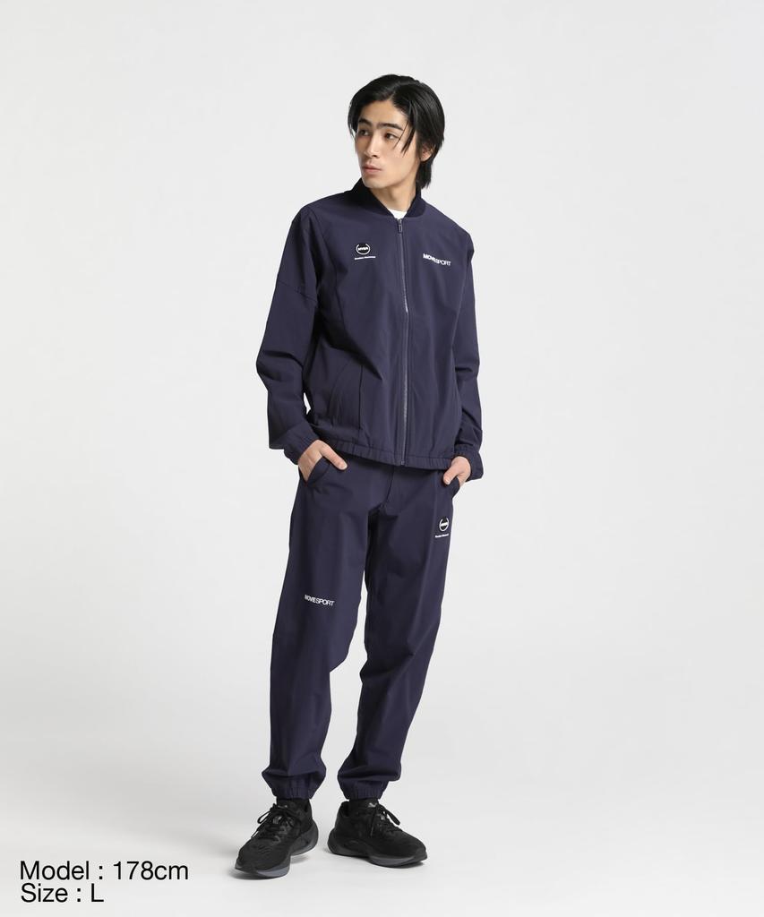 Jersey Descente 4WAY Stretch Nylon Full Zip Hoodie 4WAY Stretch Water Repellent Training Running S [Move Sports] NV(DMMXJF13A)