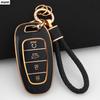 Для Hyundai Santa Fe Tucson 2022 NEXO NX4 Atos Prime Solaris 2021 ТПУ 4-кнопочный чехол для автомобильного ключа-пульта брелок автоаксессуары