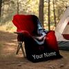 Customizable Pennywise Throw Blanket – Personalized Name, All-Season Cozy Snug Blanket, Machine Washable, Personalized Blanket