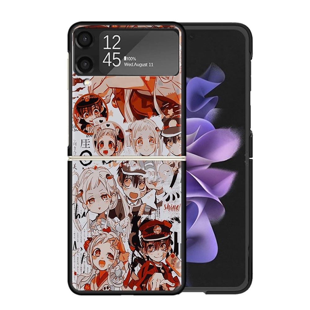 Anime Toilet Bound Hanako Kun Clear Phone Case For Samsung Z Flip 7 6 5 4 3 Galaxy ZFlip7 ZFlip6 ZFlip5 ZFlip4 ZFlip3 5G Print C