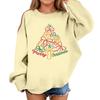 Children's Fashionable Casual Long-sleeved Loose Christmas Print Pullover Sweatshirt