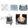 Outdoor Alcohol Stove Holder Camping Mini Foldable Wax Furnace with Stainless Steel Disc Wire Bracket Camping Burner Accessories