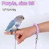 Parrot Harness and Leash Set Lightweight Soft Vest Sturdy Anti-Escape for Small Parrots Park Walking Camping