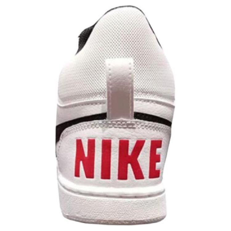Nike Court Borough Mid White Black University Red Женские кроссовки 844906-100