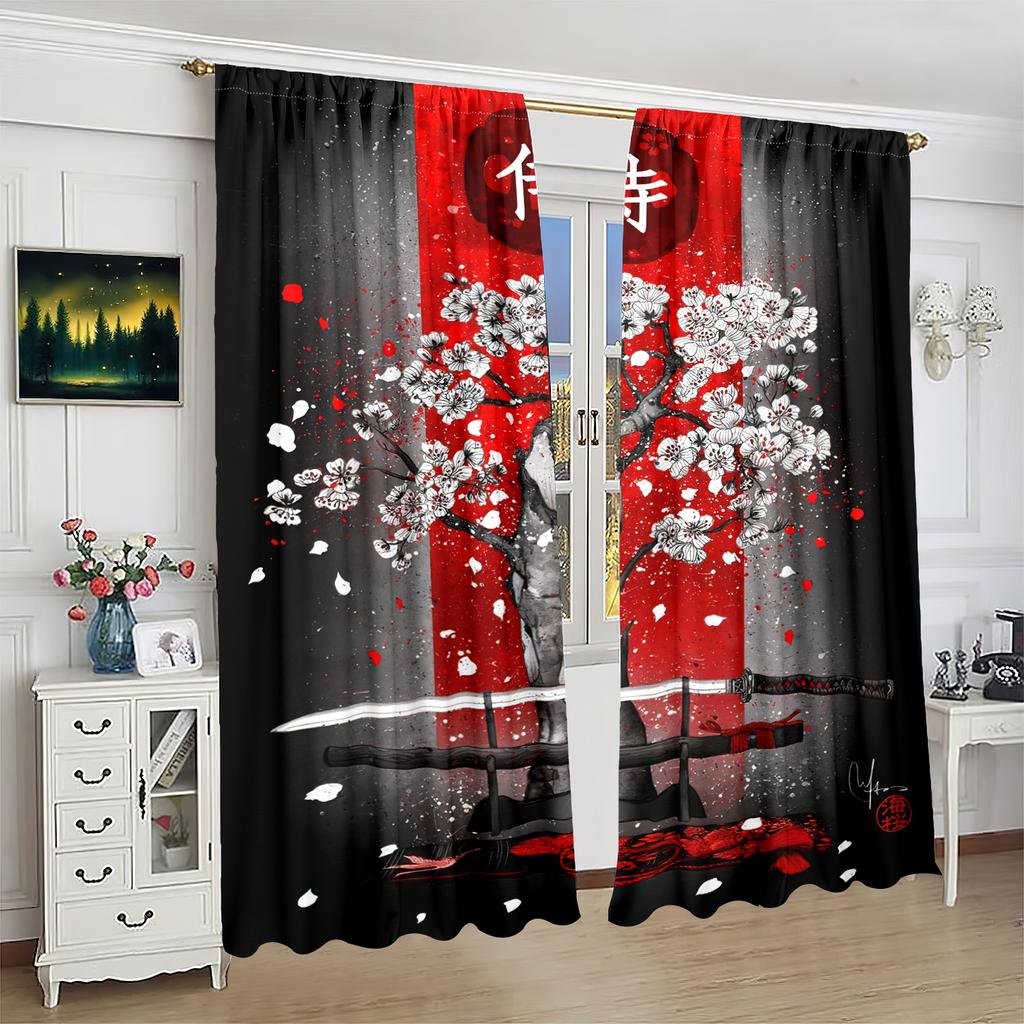 2 шт. - на заказ - напечатанная штора - материал полиэстер - для спальни гостиной кабинета занавеска, препятствующая приватности