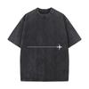 Minimalist Airplane Graphic Design Vintage Distressed Loose Streetwear Tops For Campus Days