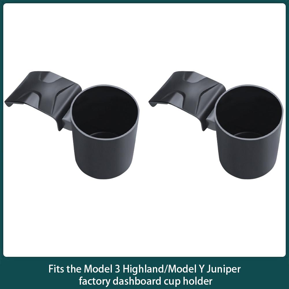 for Tesla Model 3 Highland Model Y Juniper Car Cup Holder Mount Instrument Table Cup Holder Auto Organizer Accessory