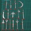 10x Key Chain Toy Antique Sword Dollhouse Set Novelty Crafts Supplies Retro Long Bookmark