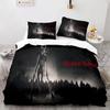3PCS Siren Head Bedding Set Printed Duvet Cover Comfortable Breathable Luxury Cotton Quilt Pillowcase Single King Queen Bedding