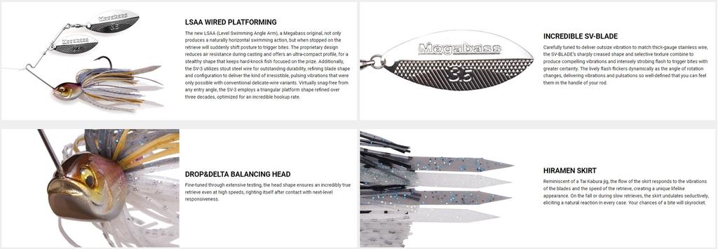 Megabass Spinner Bait SV 3 1/4 Oz SC Pearl Shad (3141)