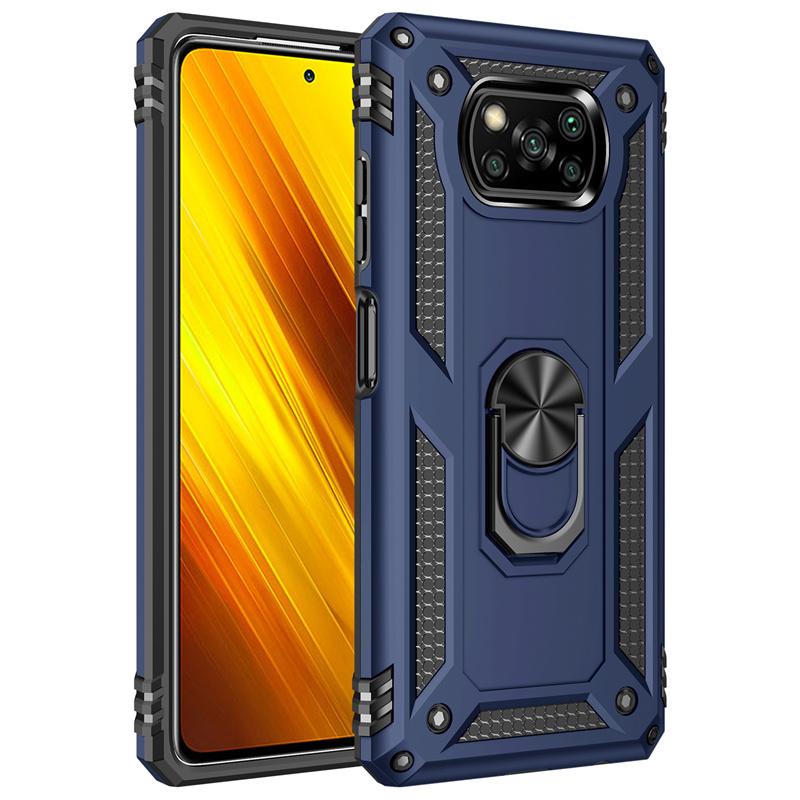 Для Xiaomi Poco X3 Pro Чехол Armor Shockproof Coque для PocoX3 Poko Little X3 X 3 Pro NFC X3Pro Магнитное кольцо Подставка Держатель Чехол