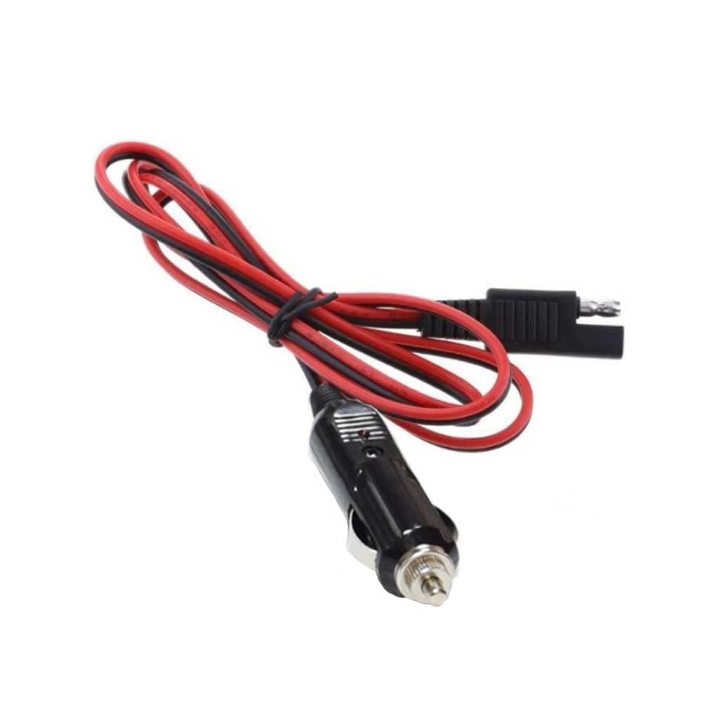 SUNNY Cigarette Adapter To SAE Terminal Conversion Cable Cigarette Socket with SAE Terminal Waterproof Dustproof SAE Charging Adapter with Cap Ap