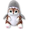 Большая плюшевая игрушка Shark Nyan 2 Shark Nyan Mofusand Серая Прибл.. 30см
