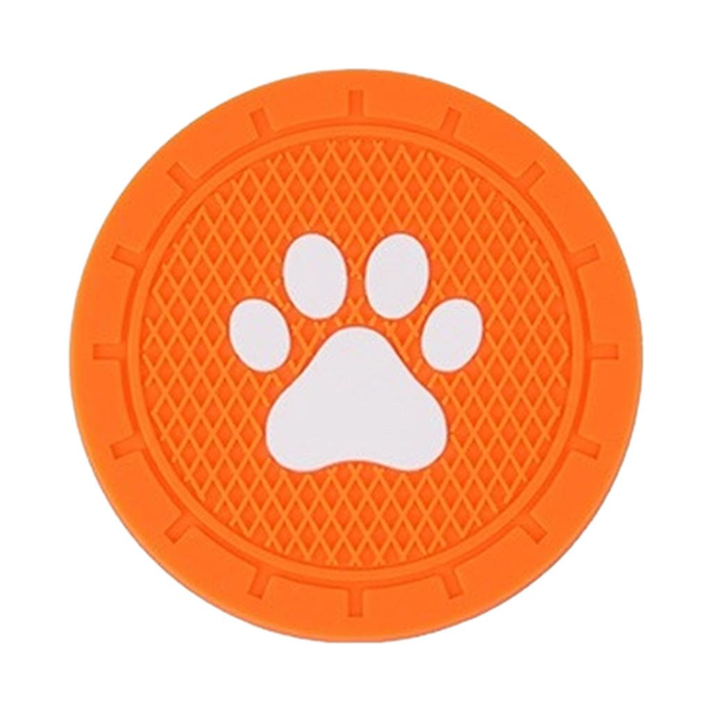 Подставка для стакана с водой в автомобиль, коврик с рисунком кошачьей лапки, вшитый нескользящий коврик, универсальный автомобильный держатель для бутылок, подставка под стакан 2,75 дюйма