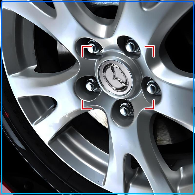 Для Mazda 6 3 CX5 5 2 323 CX7 Demio Atenza Axela MX30 CX30 CX3 CX9 RX8 RX7 56 мм Автомобильный значок Колпачки ступиц колес Диски Аксессуары для украшения автомобиля