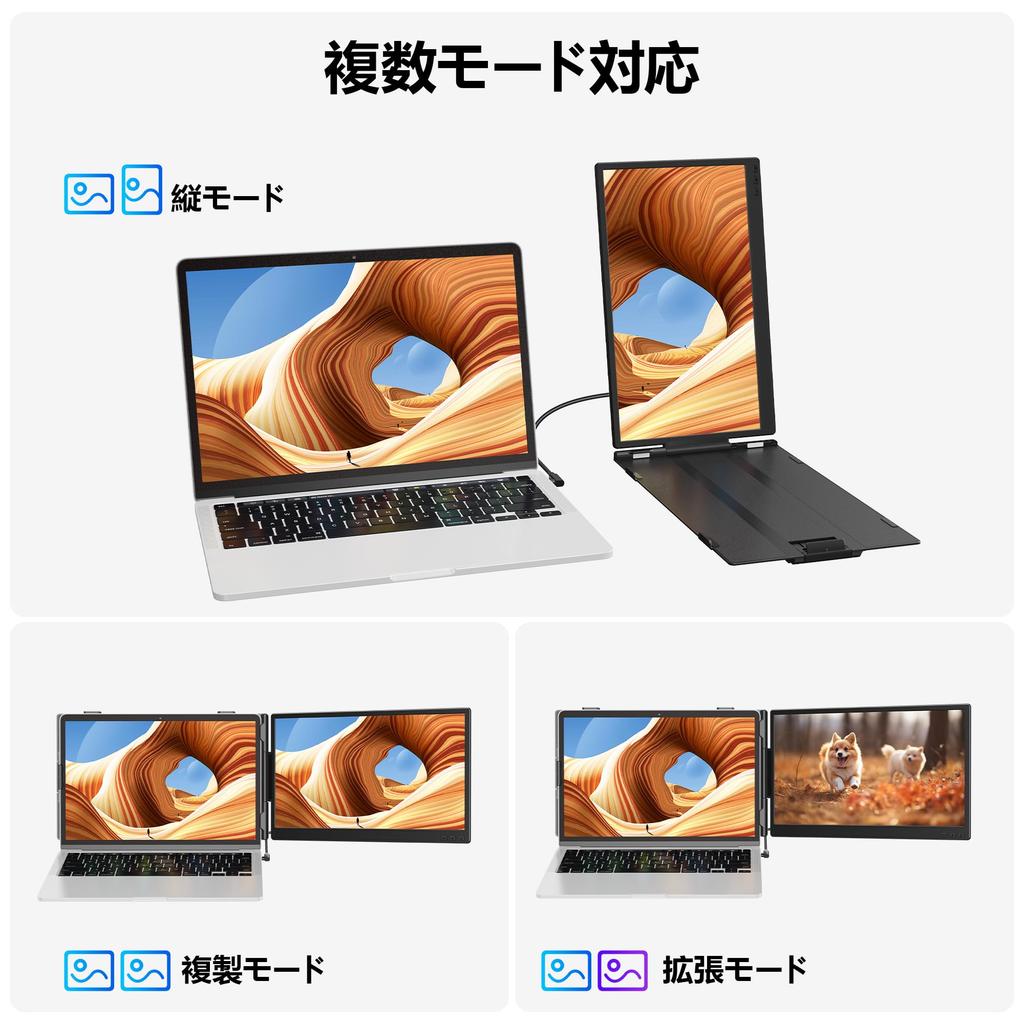 Laptomo Dual Портативный IPS FHD 1080P Двойной Легкий и Совместимый с дюймовый Совместимый с и Linux 14-дюймовый Монитор, Панель, Дисплей, 13-17