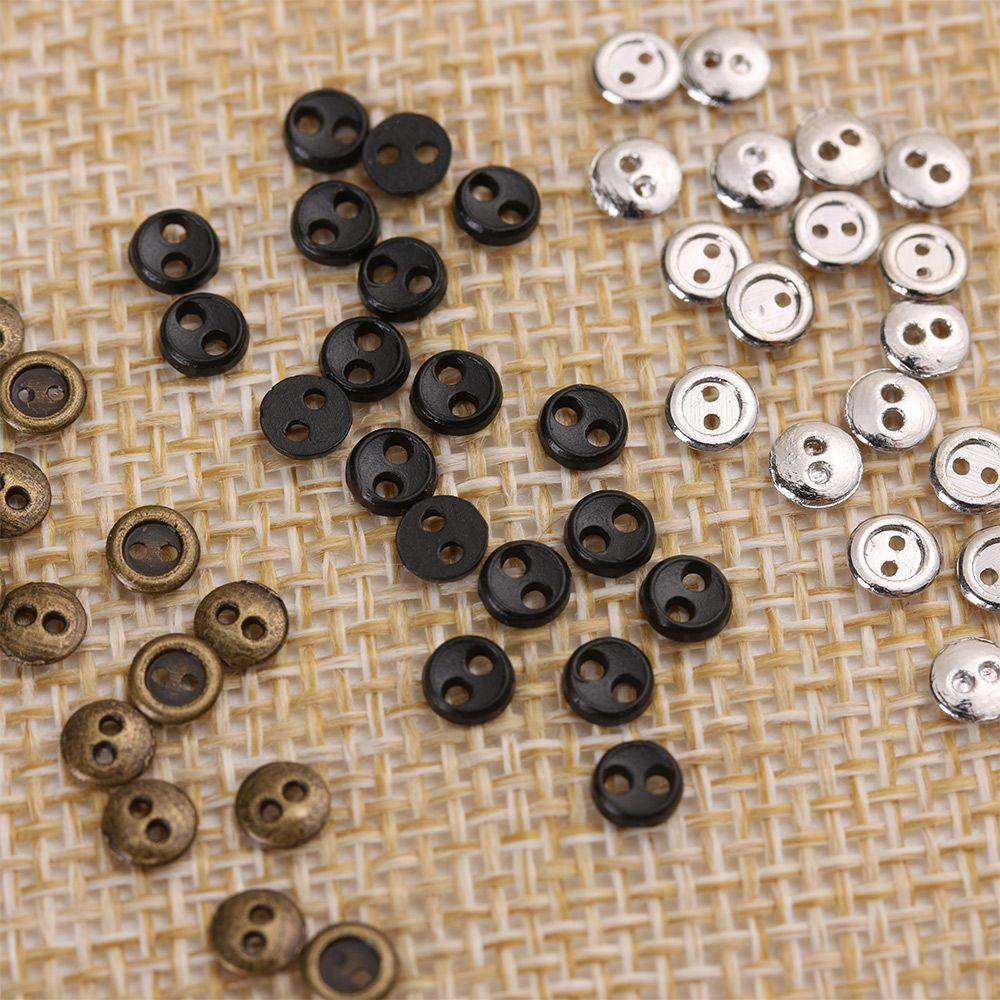 Accessories Two Holes Mini Metal Buttons DIY Doll Clothes Clothing Sewing Craft Dolls Strap Buckles