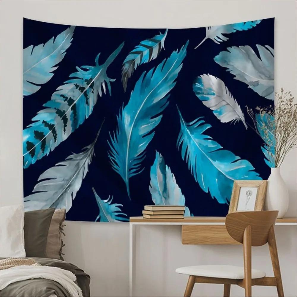 Colorful Feather Creative Background Cloth Home Wall Decoration Tapestry Office Living Room Tapestry