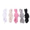 2Pcs Round Thick Rope Laces Polyester Cotton Solid Color Laces 0.8cm120cm Length Bold Shoelaces