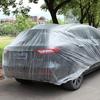 Универсальный прозрачный автомобильный чехол с резинкой, полиэтиленовый пластик, прозрачный полный защитный экран для автомобиля, автомобильные чехлы с резинкой