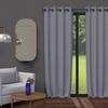 Eyelet Curtain 135X250 Cm BLACKOUT Grey, by Soleil D'ocre