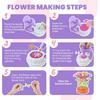 Fabric Flower Bouquets Toys, DIY Craft Kits Toys for Kids, Arts & Crafts for Girls 3 4 5 6 7 8 9 10 Years Old Toddler Kids, Educational Activity