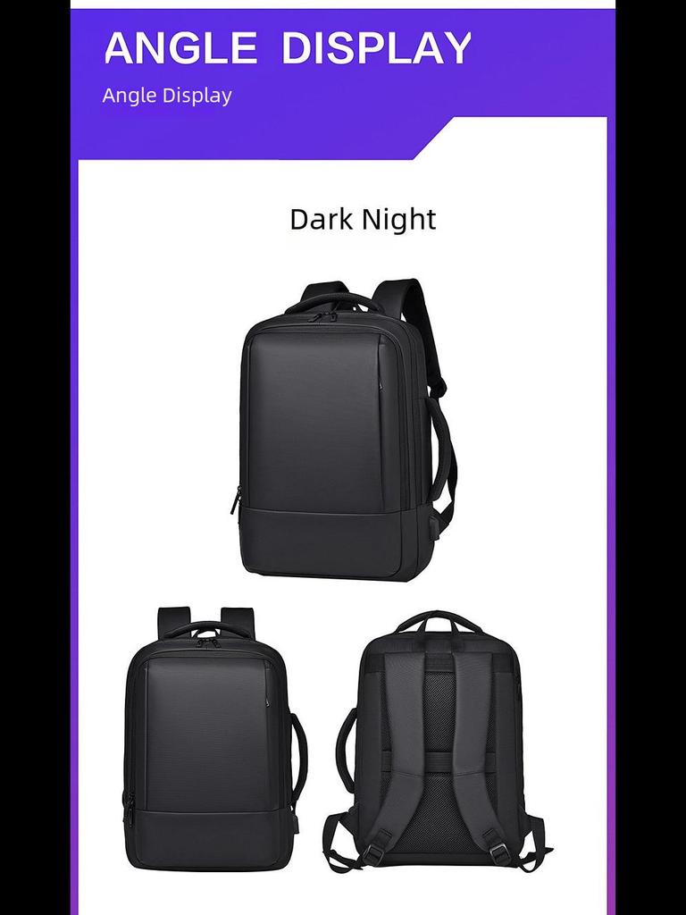 Мужской водонепроницаемый деловой рюкзак большой вместимости — высококачественная расширяемая дорожная сумка для ноутбуков 17,3 дюйма