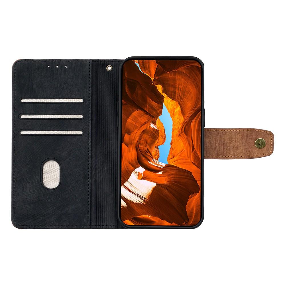 For Honor X8c 4G Case RFID Blocking Color Splicing PU Leather Wallet Phone Cover