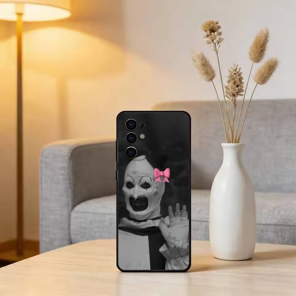 Чехол для телефона T-Terrifier H-Horror C-Clown для Samsung S25, S24, S21, S22, S23, S30, Ultra, S20, Plus, Fe, Мягкий силиконовый черный чехол