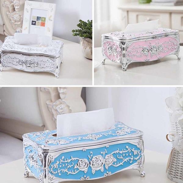 Европейская винтажная коробка для салфеток, держатель для салфеток, винтажный бумажный чехол для дома, гостиной, кухни, декор для обеденного стола