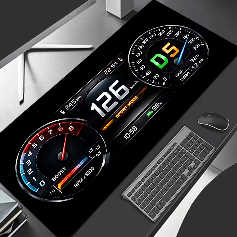 Car Dashboard Mouse Pad Large Computer Office Game Table Mat Rubber Anti-slip Stitched Edge Keyboard Mats 90x40 XXL Desk Pads