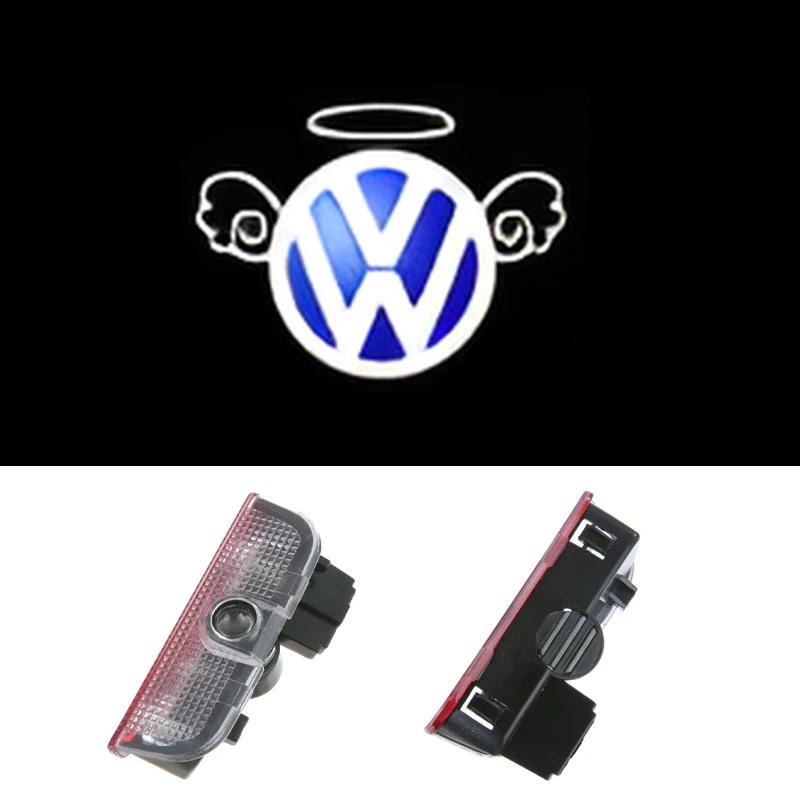 2026 Hot For VW VOLKSWAGEN LED Car Door Welcome Logo Projector Ghost Shadow Light For VW Volkswagen Tiguan MK1 MK2 Sagitar Passa