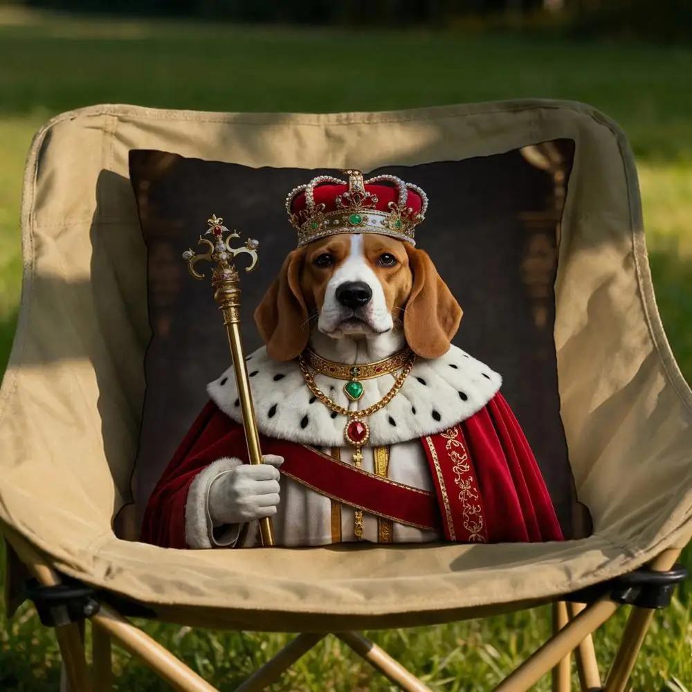 Beagle dog Cushion Cover Soft Reversible Durable Pillow Cover MultiScene Use for Home Car Daily Comfort