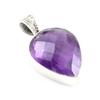 Подвеска из чистого серебра 925 пробы с натуральным африканским аметистом 1,1 дюйма f6Q41