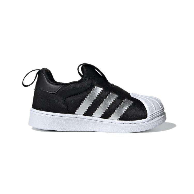 adidas Originals Superstar 360 I 360 I Удобные Устойчивые к истиранию Низкие Кеды для скейтбординга Черные Для младенцев и малышей EE6281
