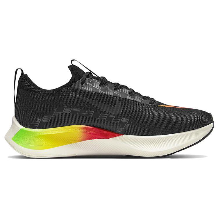 Nike Кроссовки Nike Zoom Fly 4 Черный Мульти Мужские Зелено-Ударный Полностью-Оранжевый Вольт DQ4993-010