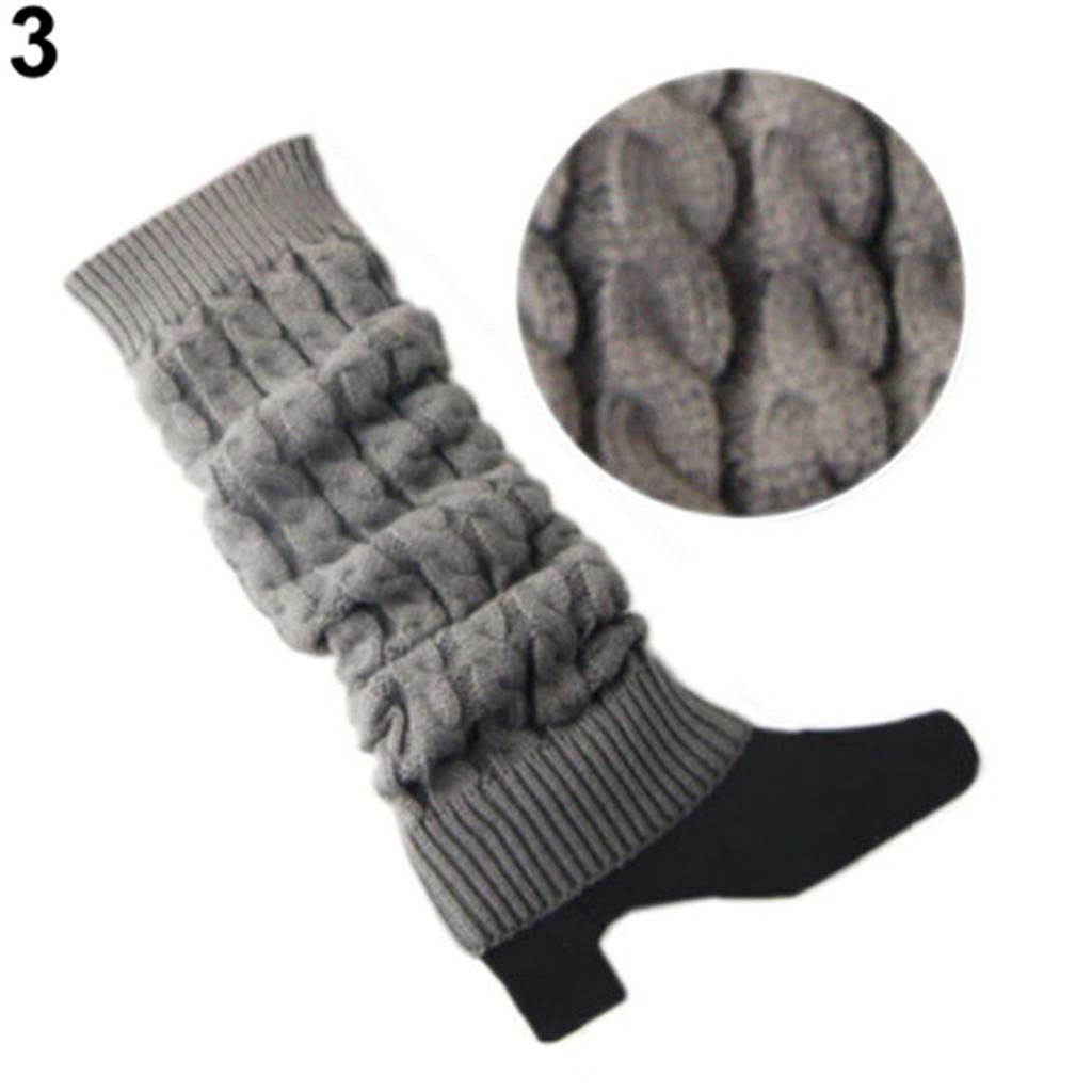 Women Leg Warmers Crochet Cable Knit Winter Leg Warmers Boot Cuffs Toppers Socks