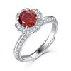 Bague Ringen S925 Серебряный набор 1 карат из муассанита в цветочном стиле, женская мода, подарок, кольцо для жизни, ювелирные изделия