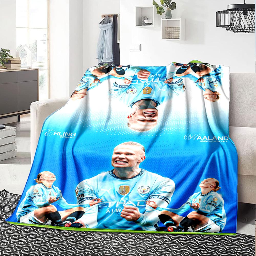 Haaland Blanket Comfortable Great for Bed Chair Couch All-Season Use Modern Style Perfect Gift for Relatives and Friends