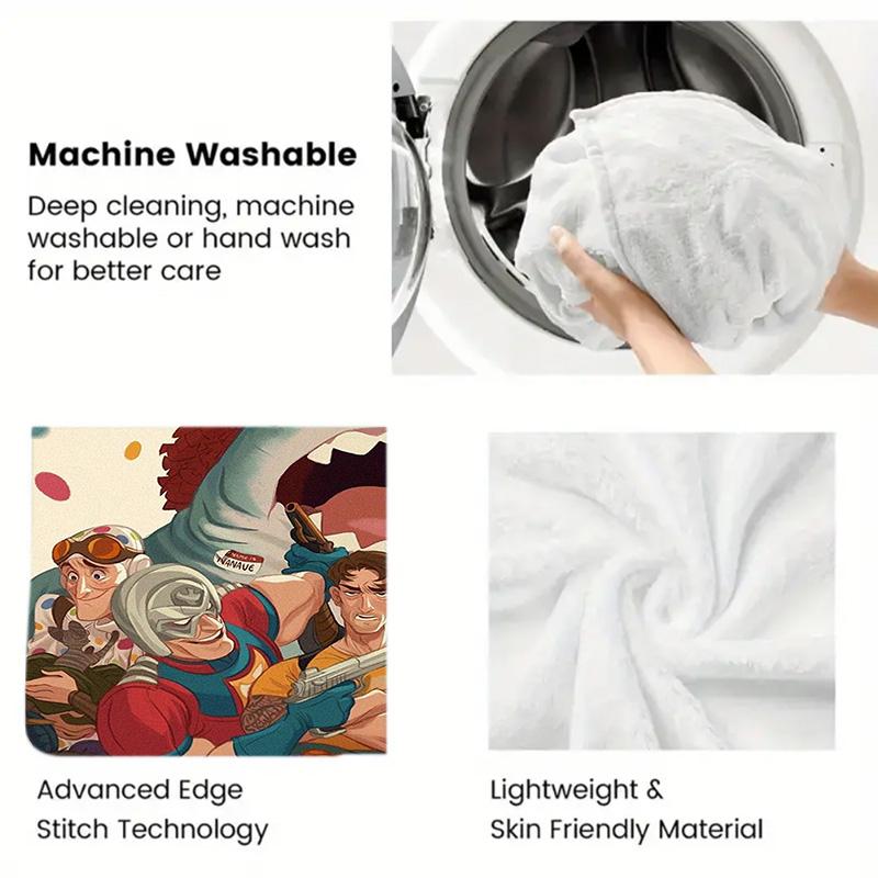 Anime Characters 2D Flat Pattern Flannel Blanket High quality All Seasons Warmth and Comfort Perfect for Christmas Gifts.PMT0914301