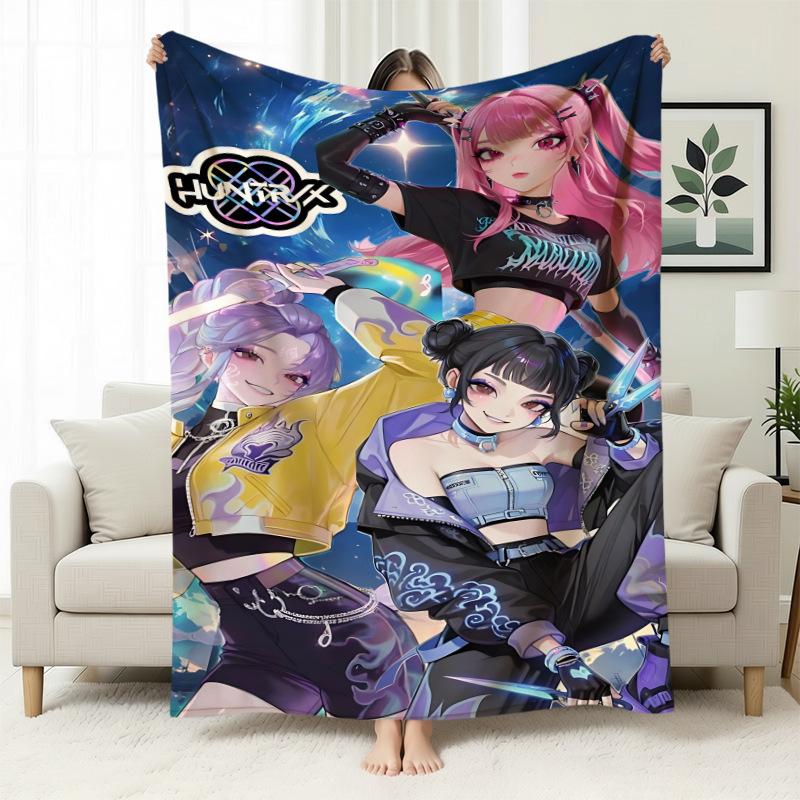 Kpop Witch Hunters Blanket Blanket Witch Hunters Peripheral Nap Blanket Printed Flannel Office Sofa Blanket