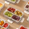 Контейнер для хранения продуктов с крышкой и ручкой Прозрачный органайзер для закусок Влагостойкий кухонный контейнер для орехов, конфет, печенья, сухофруктов