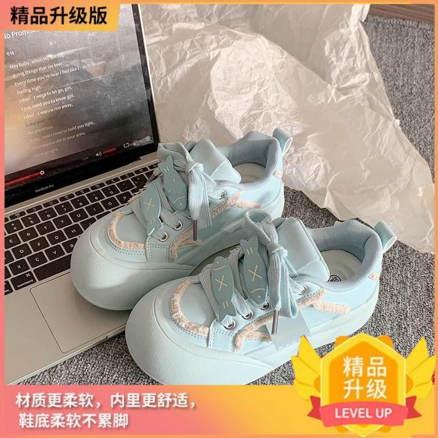 Весенне-летние кампусные туфли-платформы, женские универсальные, с высокой ценностью, нишевая мода, легкие спортивные женские