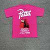 American Streetwear PATTA Letter Print T-Shirt Loose Fit Short Sleeve Young Adults
