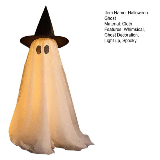 Halloween Outdoor Standing Ghost Decoration Light Up Spooky Ghost