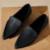 Женские туфли на плоской подошве 2024 года, модные туфли на один носок, повседневная обувь без застежек для женщин, сексуальные остроносые женские туфли Zapatillas Mujer